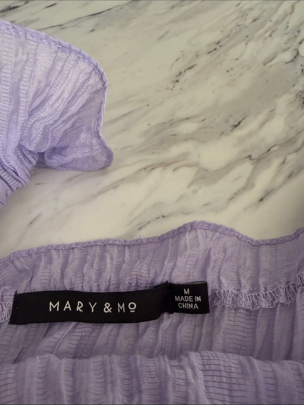 Light Lavender Ruffled Maxi Dress - Picture 4 of 5